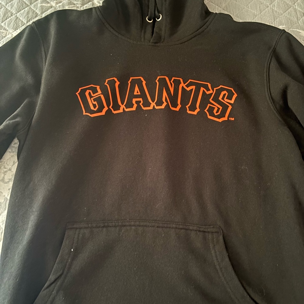 Black Hoodie with Orange Giants Logo